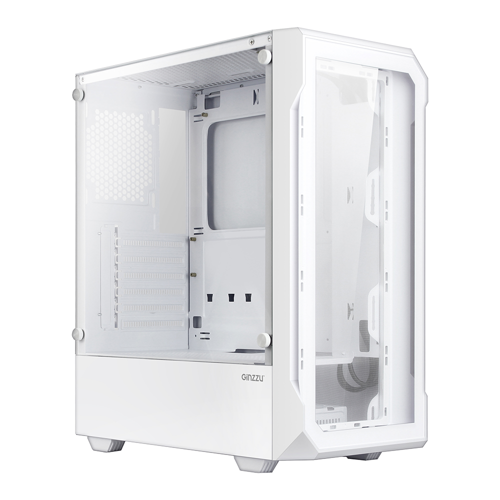 Корпус Ginzzu CL130, белый, без БП, ATX
