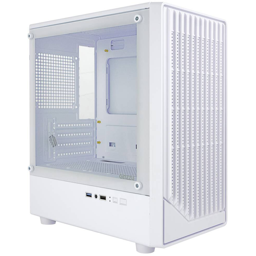 Корпус Ginzzu CL413 White, без БП, mATX