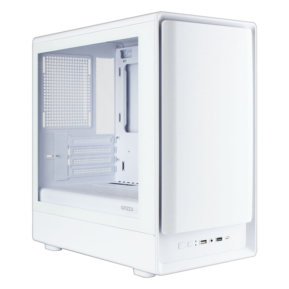 Корпус Ginzzu CL460 White, без БП, mATX