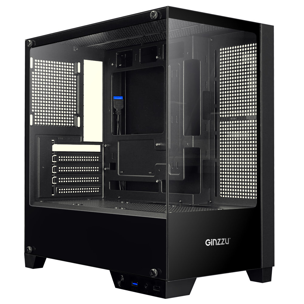 Корпус Ginzzu CL570, без БП, mATX