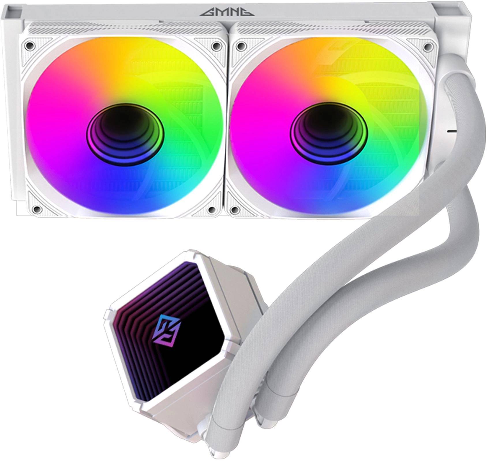 Жидкостное охлаждение GMNG GG-LC240ARGB1 ARGB (GG-LC240ARGB1-WH), 260W (LGA1700 Ready)