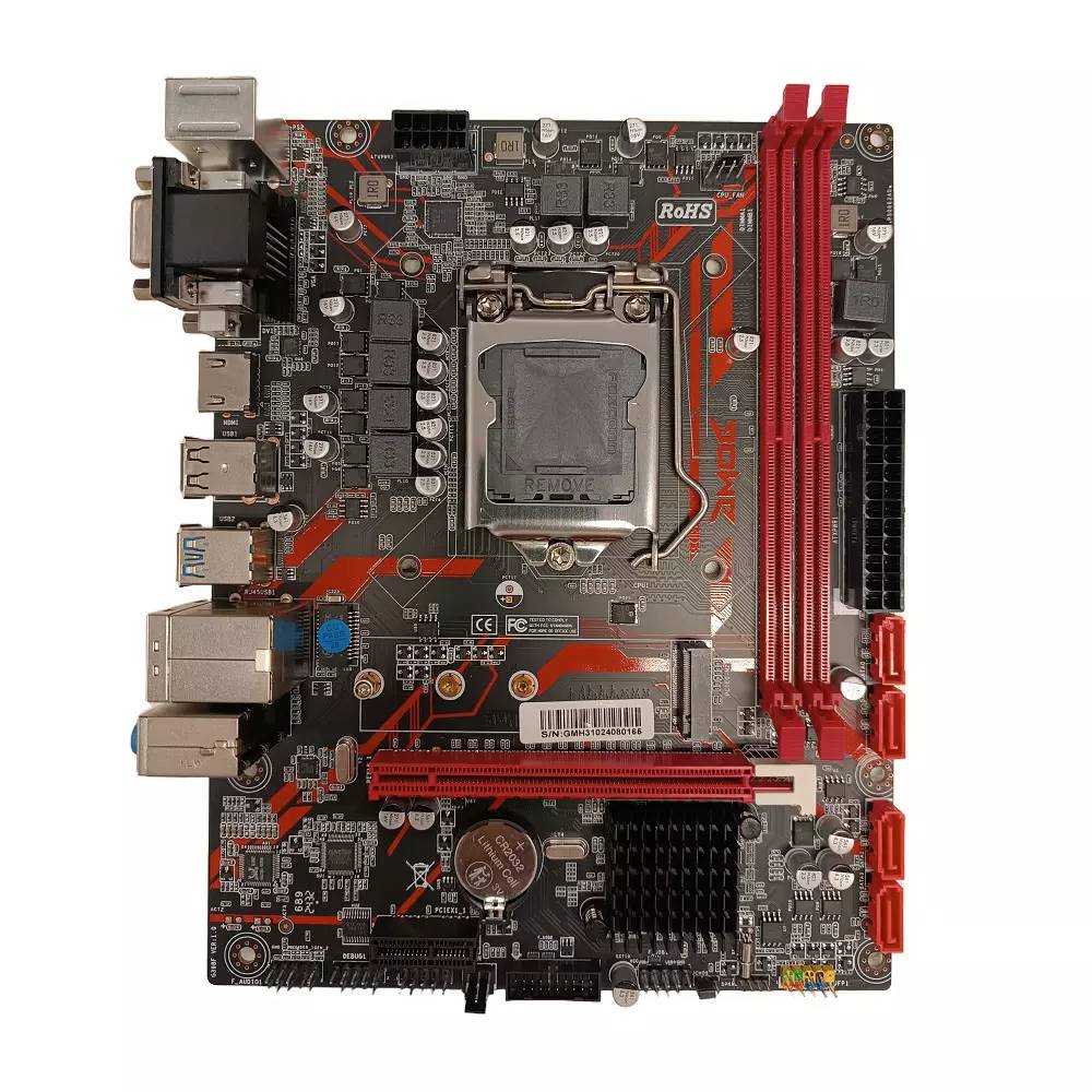 Материнская плата GMOG GM-H310D4, LGA1151, (VGA, DVI, HDMI), 2xDDR IV, mATX