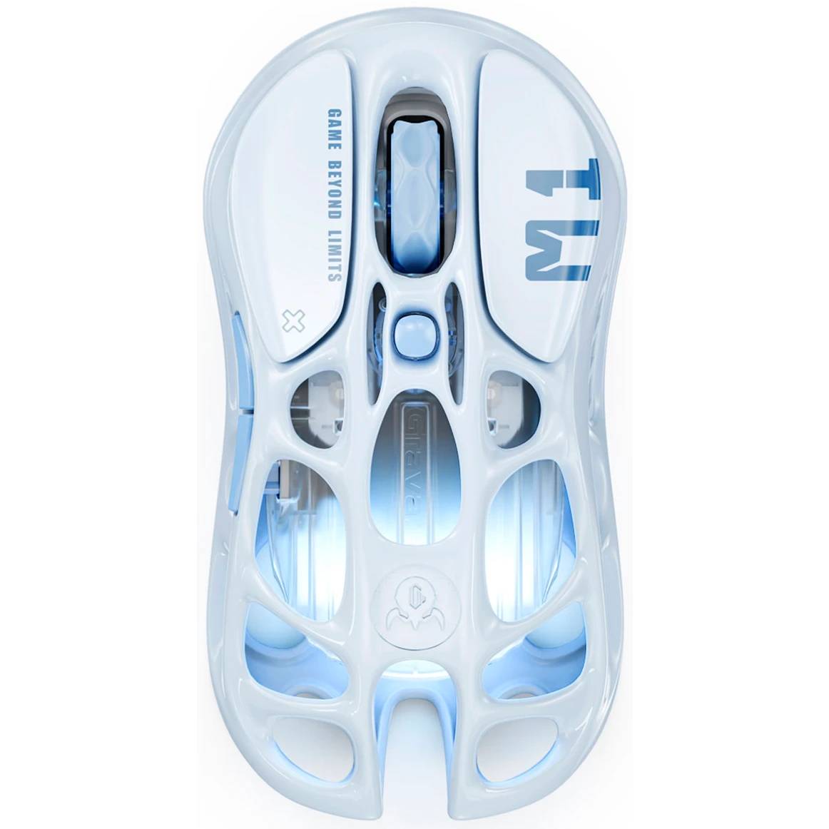 Мышь Gravastar Mercury M1 Pro Ice Blue (6972448924306), Голубой