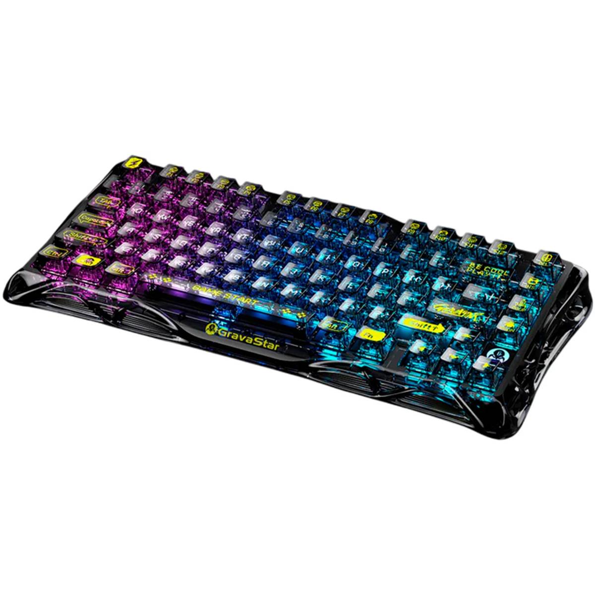 Клавиатура Gravastar Mercury K1 Lite XTAL Black (6972448924412), черный