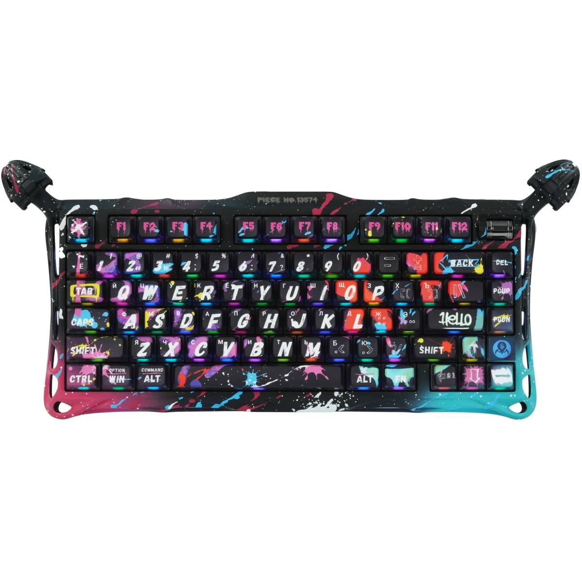 Клавиатура Gravastar Mercury V75 Pro Neon Graffiti Black (6972448925020), черный