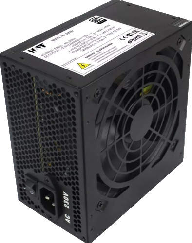 Блок питания 500Вт, HAFF 500W 120mm, 80 Plus Bronze, APFC, ATX (С кабелем)