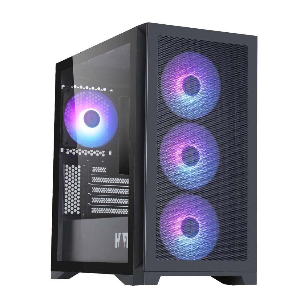 Корпус HAFF Glory Mini, черный, без БП, mATX
