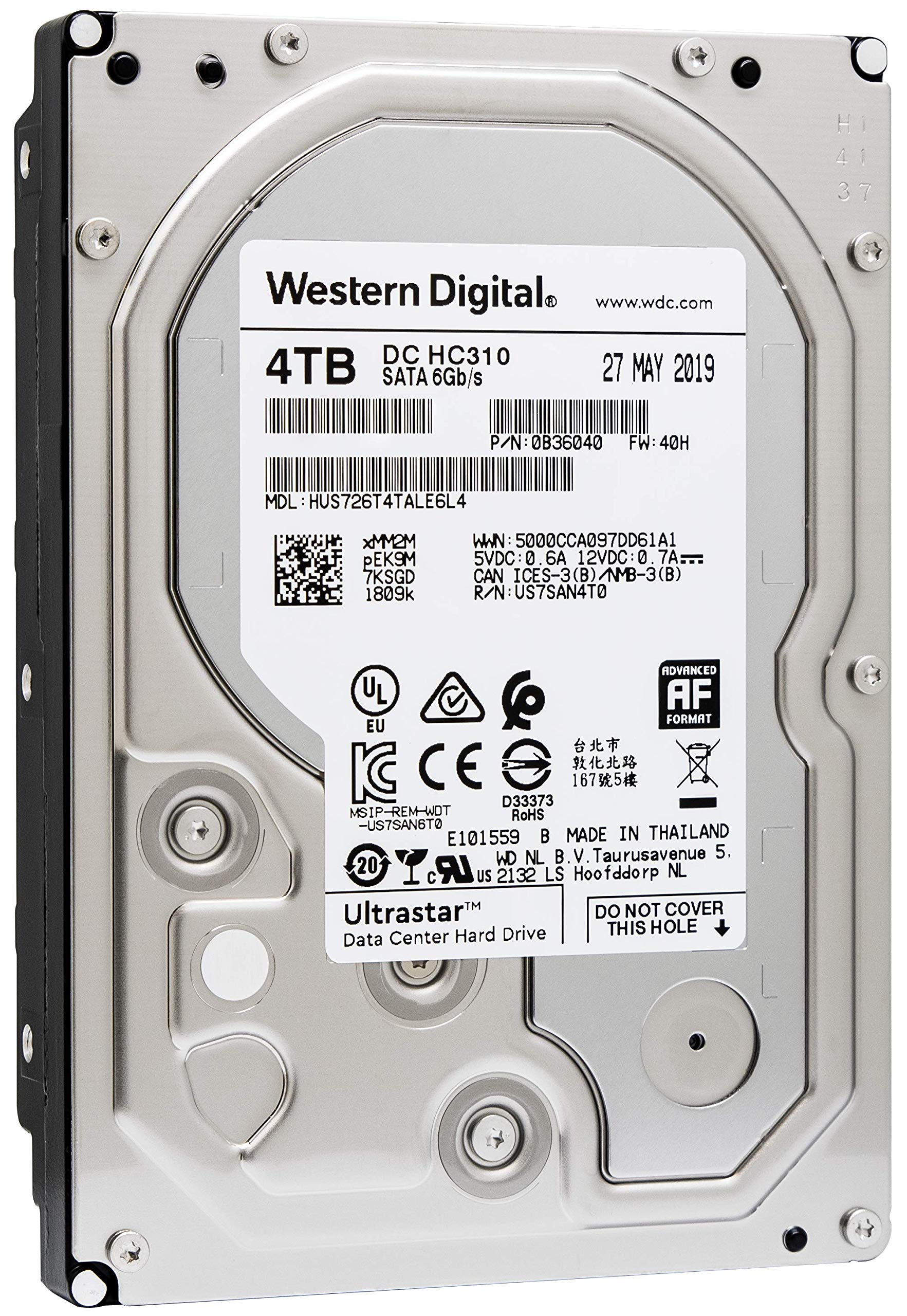 4Tb WD (HGST) Ultrastar HUS726T4TALE6L4 (0B36040), 7200rpm, 3.5", SATA III, 256Mb, OEM