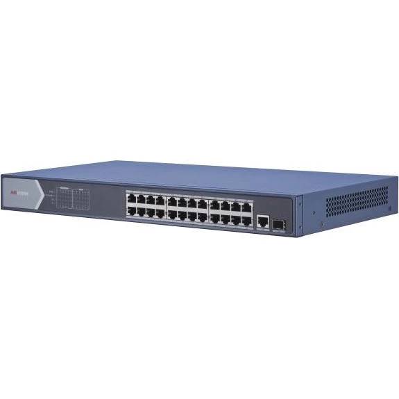 Коммутатор Hikvision DS-3E0526P-E, 25xLAN 1Gbps, 1xSFP, PoE+