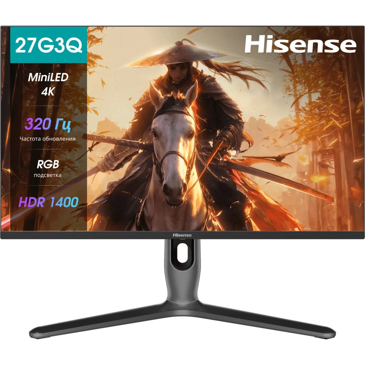 Монитор 27" Hisense 27G7Q PRO, 3840x2160, IPS, 160Hz (2xHDMI, DP, USB Type-C)
