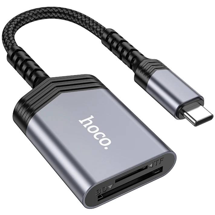 Картридер HOCO UA25 Black, 6942007608862