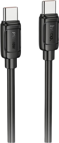 Кабель Type-C (M) - USB2.0 Type-C (M), 1м, Hoco X115 (6942007652018), черный