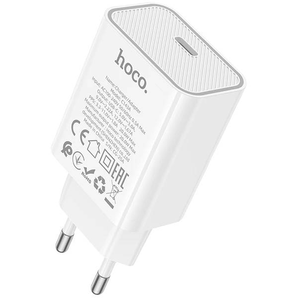 СЗУ Hoco C143A (6942007652063), белый, USB Type-C