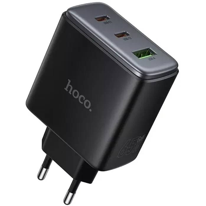 СЗУ Hoco C160A (6942007672009), черный, 2xUSB Type-C, USB