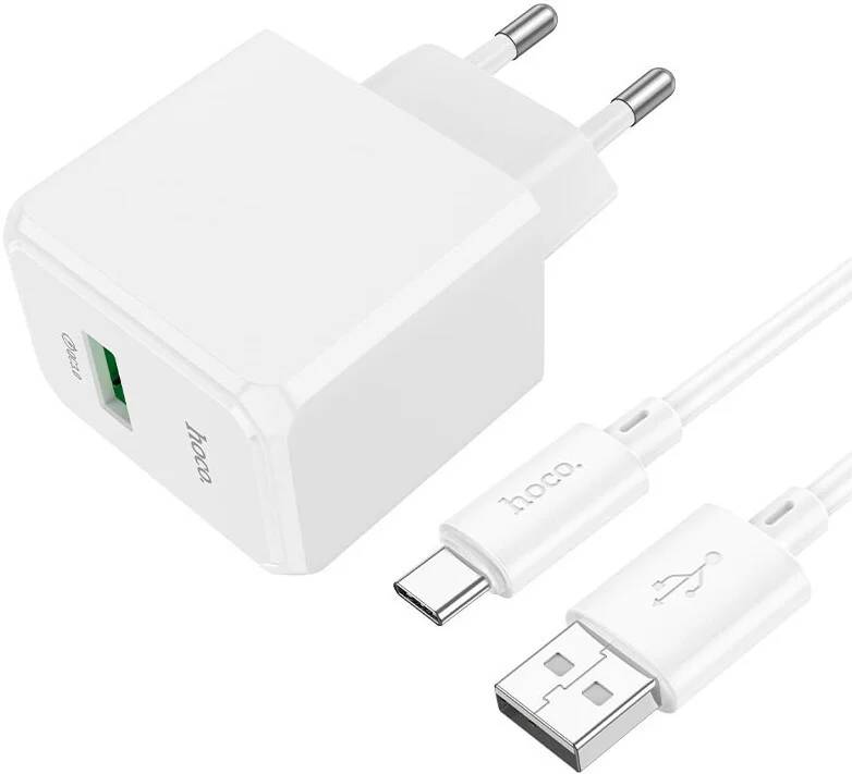 СЗУ Hoco CS12A (6942007603737), белый, USB