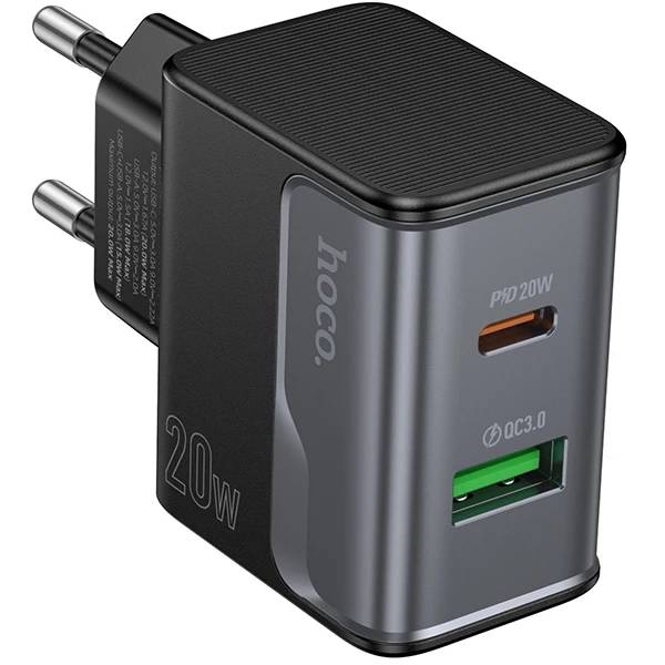 СЗУ HOCO CS71A (6942007653664), черный, USB, USB Type-C