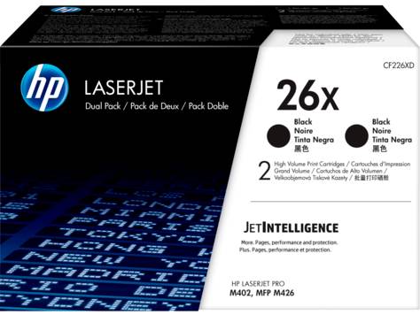 Картридж HP 26X, черный, двойной CF226XD
