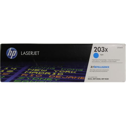 Картридж HP 203X, голубой CF541X