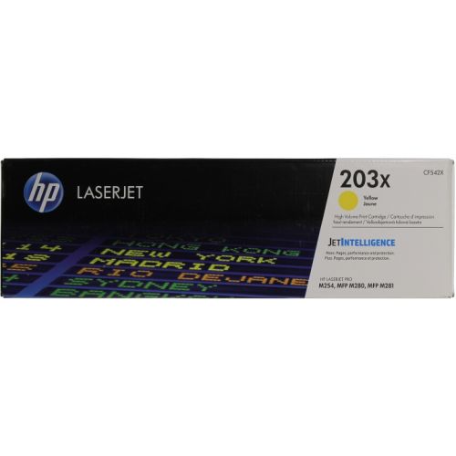 Картридж HP 203X, желтый CF542X