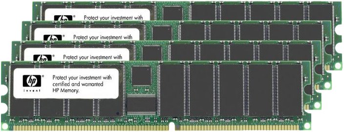 Серверная оперативная память 8Gb HP 202173-B21, DDR III, PC-12800, 1600MHz, ECC Reg, kit 4x2Gb