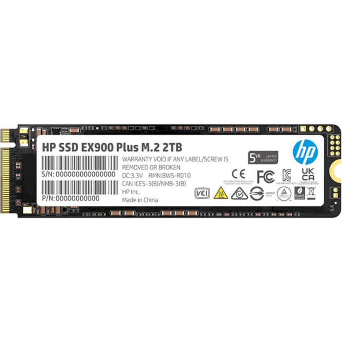 2Tb SSD HP EX900 plus 35M35AA, (3150/2600), M.2