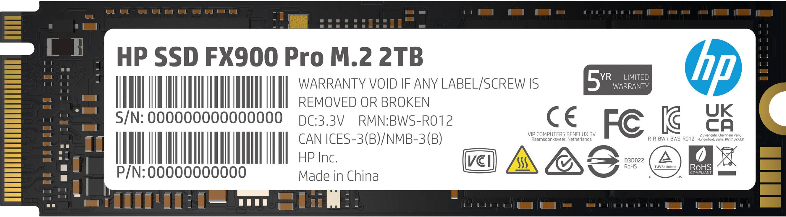 2Tb SSD HP FX900 Pro 4A3U1AA, (7400/6700), NVMe M.2