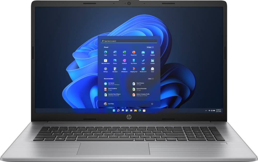 Ноутбук HP 470 G9 (6S7D3EA), 17.3" IPS, Core i5 1235U/ 8Gb/ 512SSD/ MX550 2Gb/ Silver