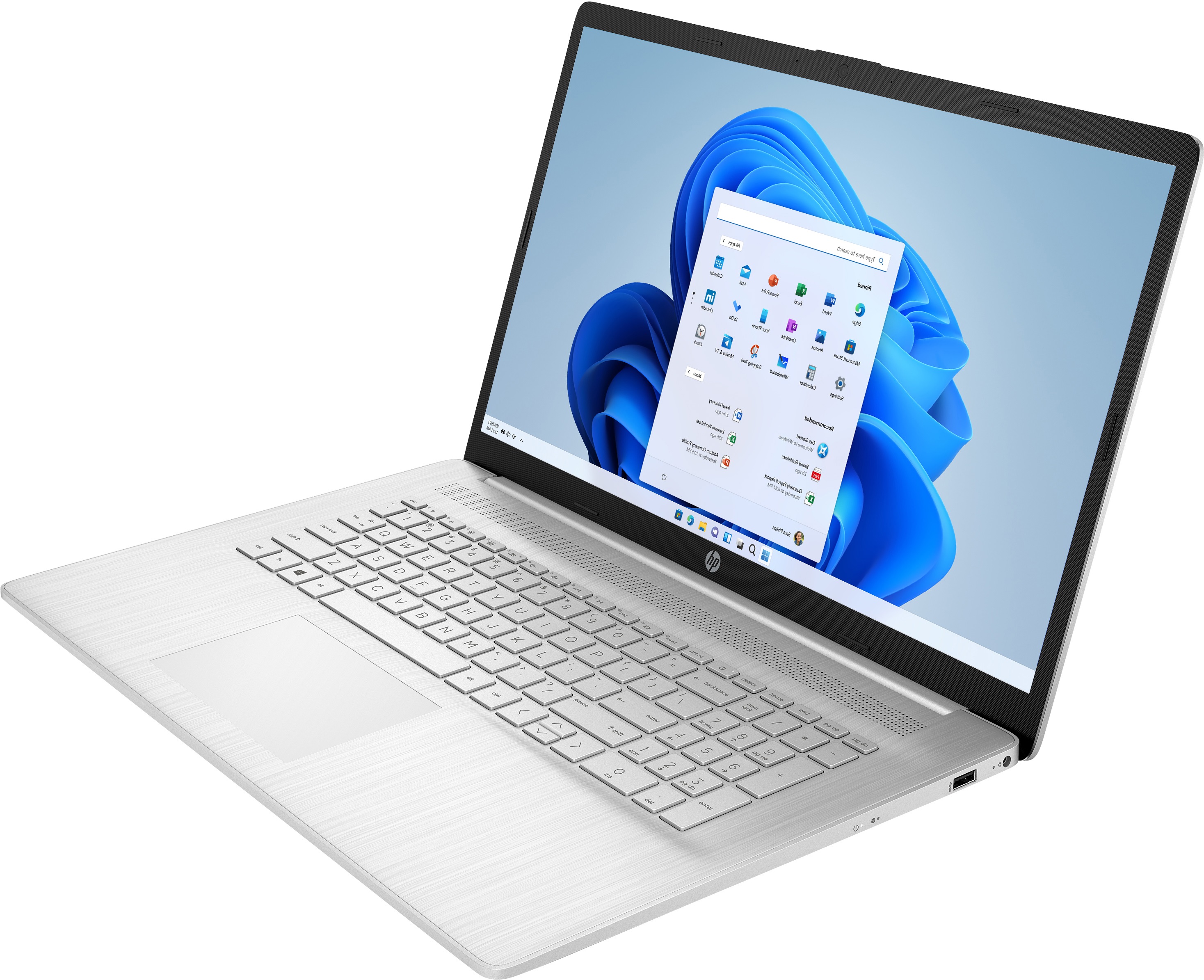 Ноутбук HP 17-cn2024nw (712R1EA), 17.3" IPS, Core i5 1235U/ 8Gb/ 512SSD/ MX350 2GB/ W11/ Silver