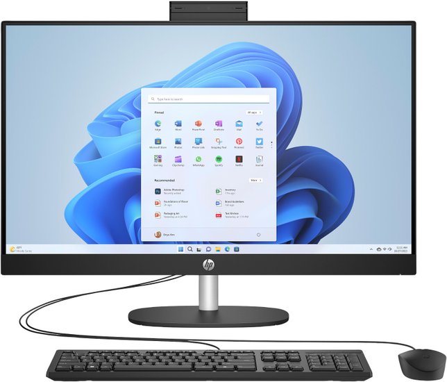Моноблок HP 27-cr0086nh (91H75EA+8GB), 27" IPS, Core i7 1355U/ 16Gb/ 512SSD/ Black
