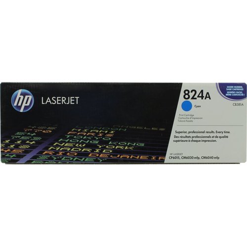 Картридж HP 824A, голубой CB381A