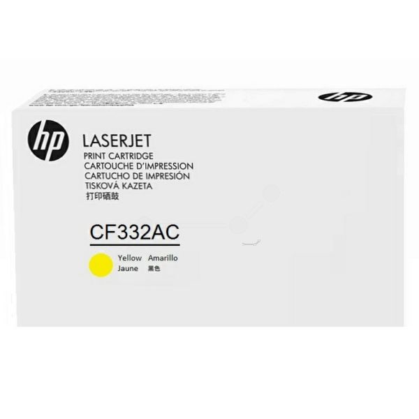 Картридж HP 654A, желтый CF332AC