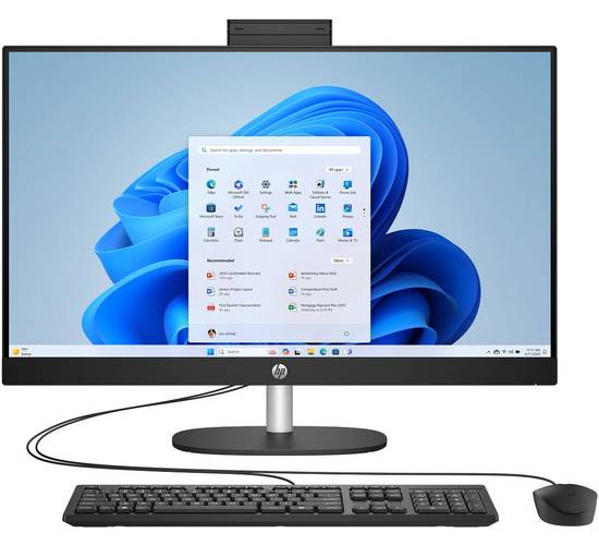Моноблок HP 27-cr2044nh (D30C7EA), 27" IPS, Core Ultra 5 225U/ 8Gb/ 512SSD/ Black