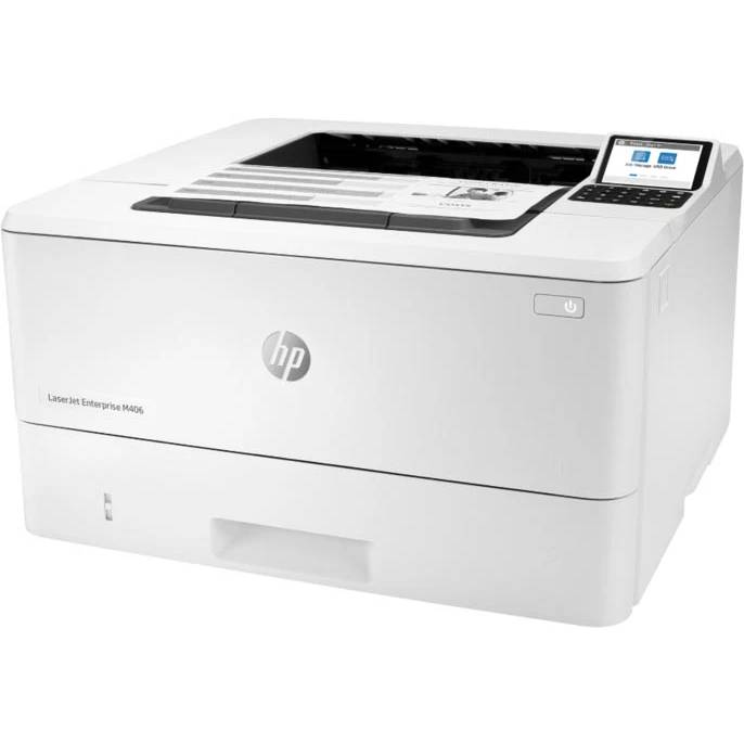 Принтер HP LaserJet Enterprise M406dn (3PZ15A), A4 (Уценка, после СЦ, предторг, замена картриджа (orig))