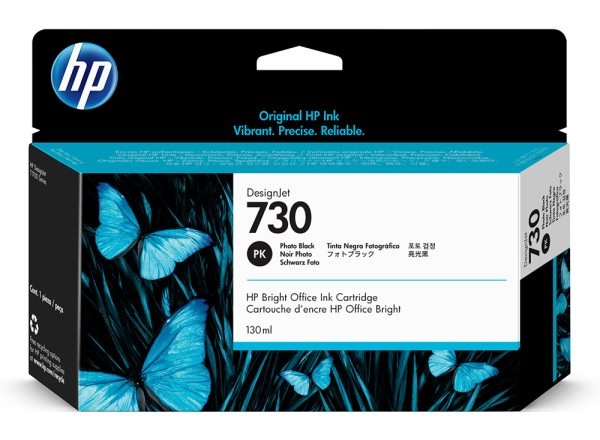 Картридж HP 730, черный P2V67A