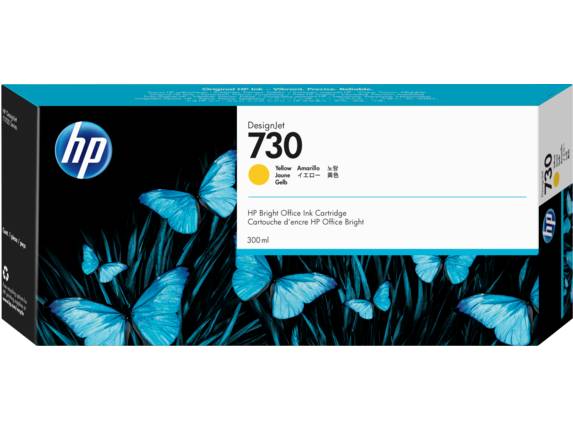Картридж HP 730, желтый P2V70A
