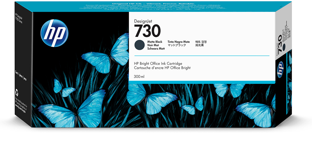 Картридж HP 730, черный матовый P2V71A