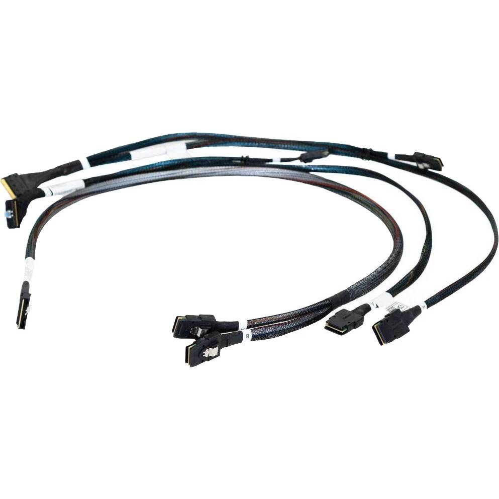 Кабель HPE P56995-B21, Slimline SAS (SFF-8654) - 2 x mini SAS (SFF-8087)