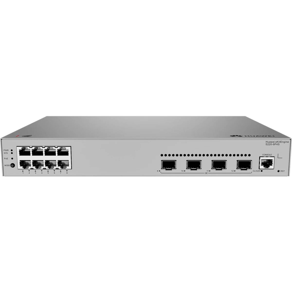 Коммутатор Huawei S220-8P4S, 8xLAN 1Gbps, 4xSFP, PoE