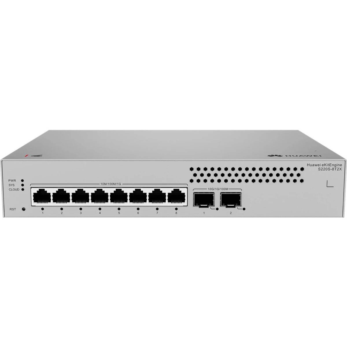 Коммутатор Huawei S220S-8T2X, 8xLAN 1Gbps, 2xCombo