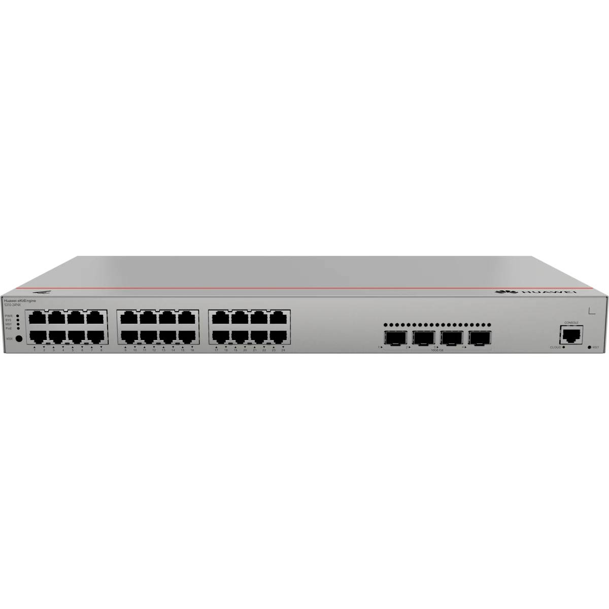 Коммутатор Huawei S310-24P4X, 24xLAN 1Gbps, 4xSFP+, PoE