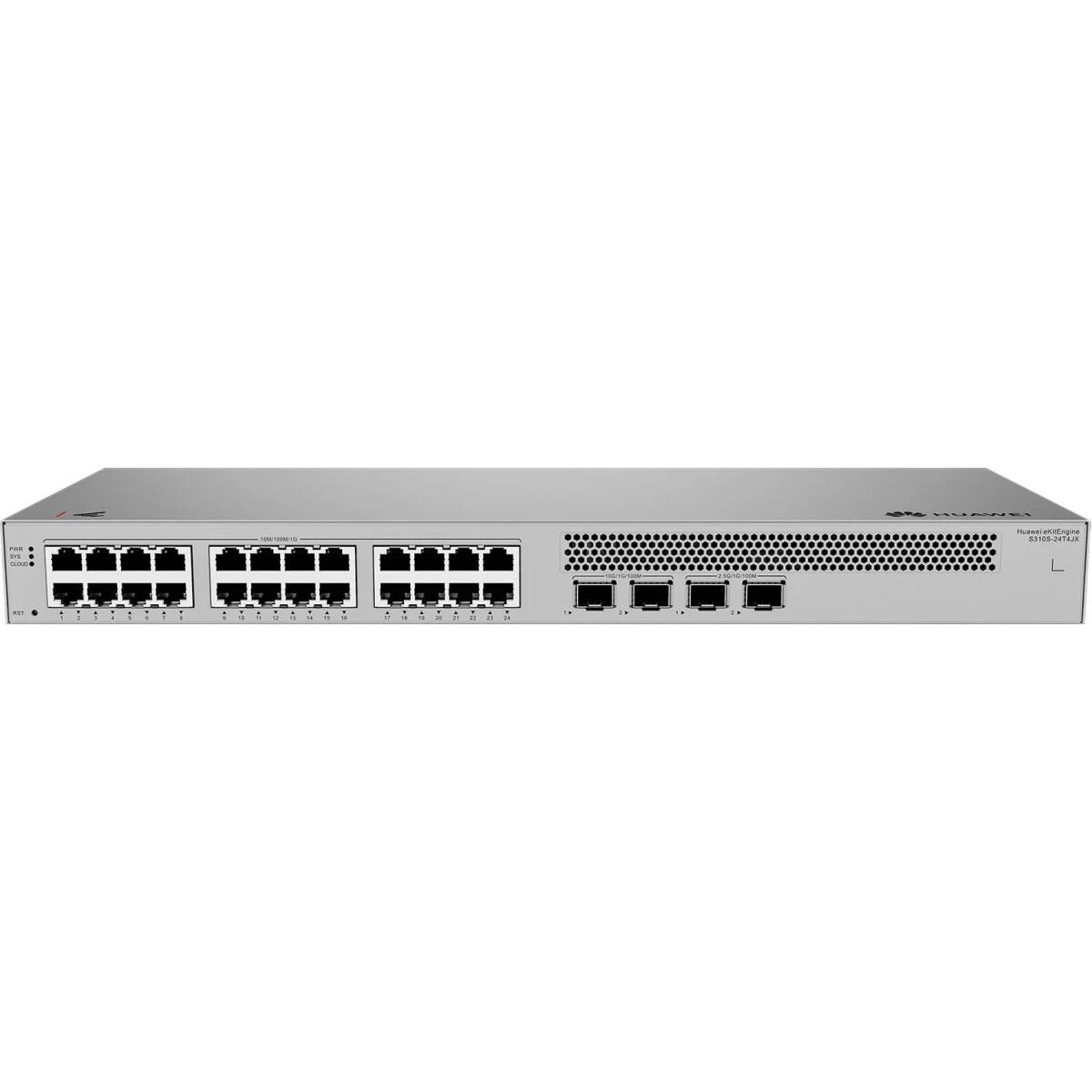 Коммутатор Huawei S310S-24T4JX, 24xLAN 1Gbps, 2xSFP, 2xSFP+