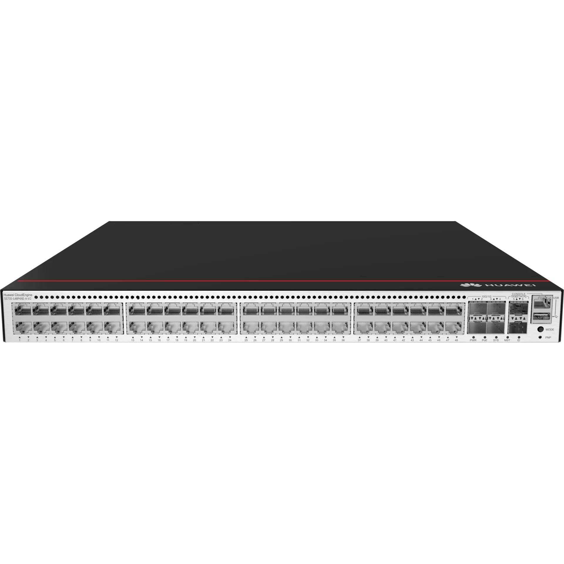 Коммутатор Huawei S5735-L48P4XE-A-V2, 48xLAN 1GBps, 4xSFP+, PoE+