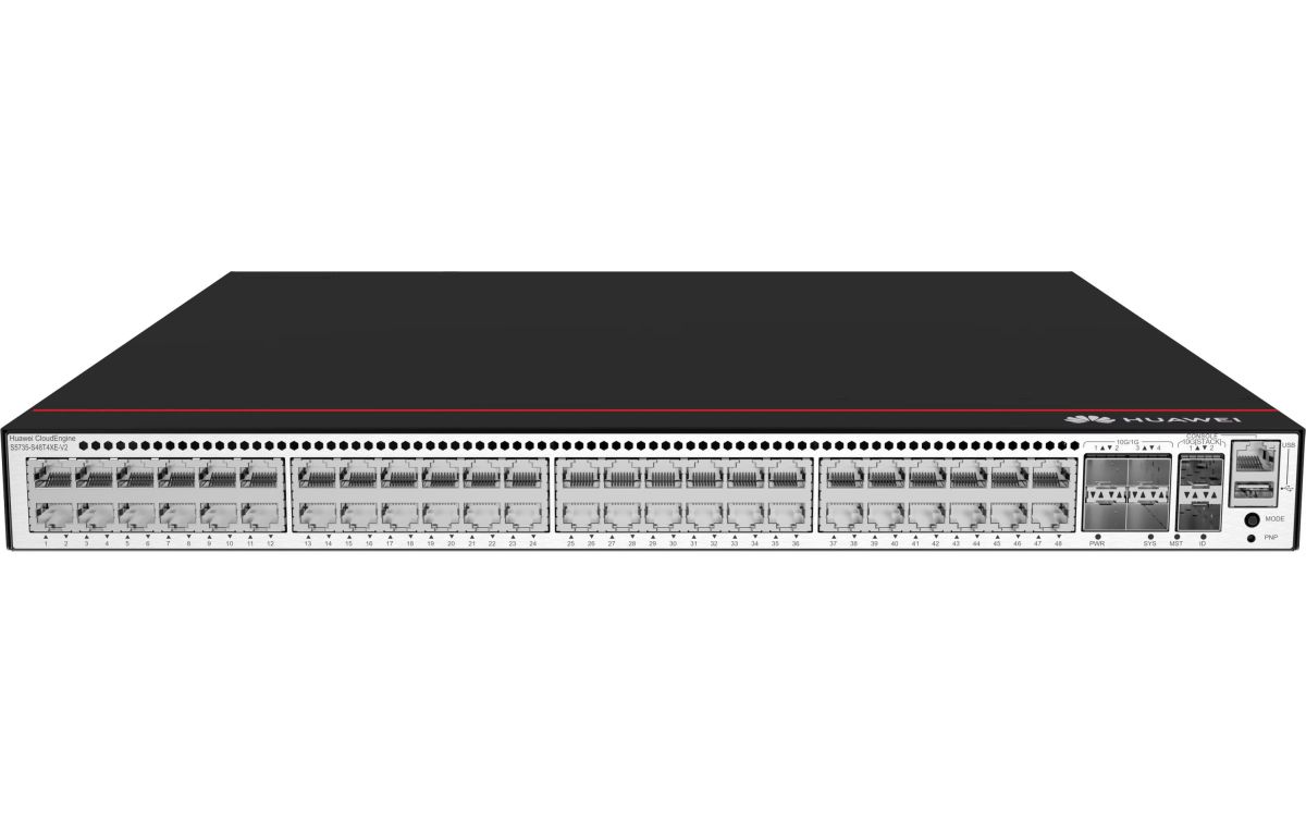 Коммутатор Huawei S5735-S48T4XE-V2, 48xLAN 1GBps, 4xSFP+