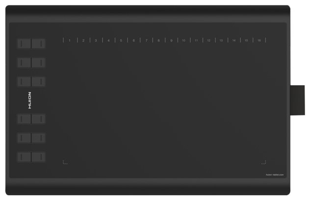 Графический планшет Huion H1060P, чёрный