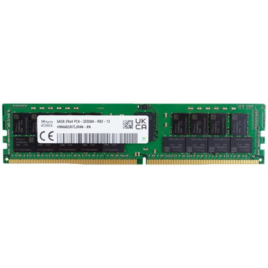 Серверная оперативная память 64Gb Hynix HMAA8GR7CJR4N-XNT8, DDR IV, PC-25600, 3200MHz, ECC, Reg