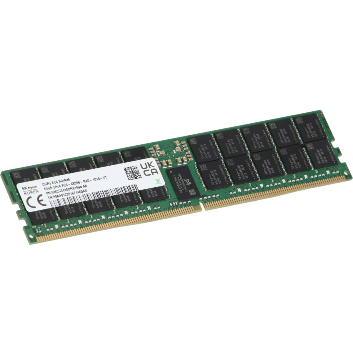 Серверная оперативная память 64Gb Hynix (HMCG94AEBRA109N), DDR V, PC-38400, 4800MHz, ECC Reg