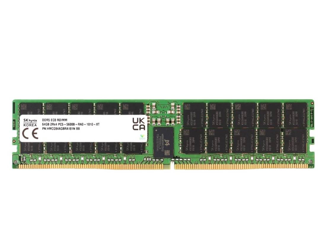 Серверная оперативная память 64Gb Hynix HMCG94AGBRA181N, DDR V, PC-44800, 5600MHz, ECC, Reg