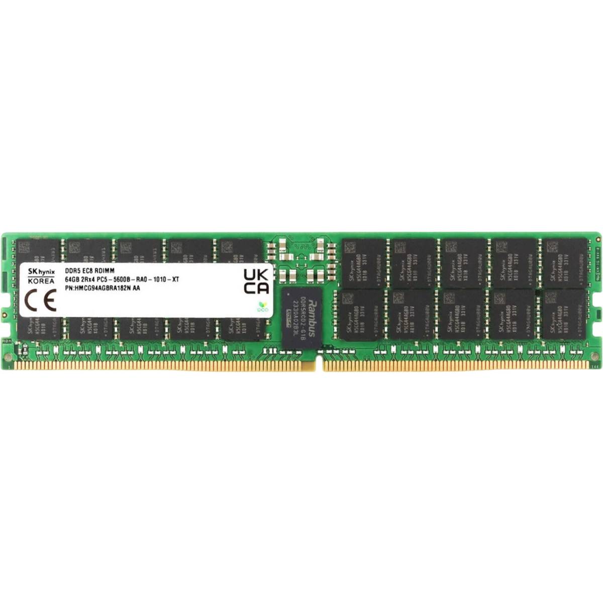 Серверная оперативная память 64Gb Hynix HMCG94AGBRA182N, DDR V, PC-44800, 5600MHz, ECC, Reg