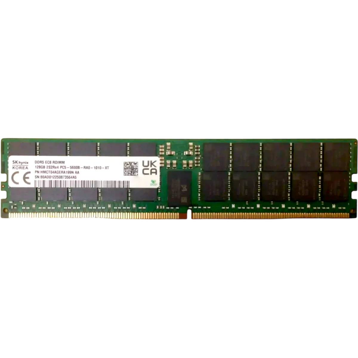 Серверная оперативная память 128Gb Hynix (HMCT04AGERA) OEM, DDR V, PC-44800, 5600MHz, ECC Reg
