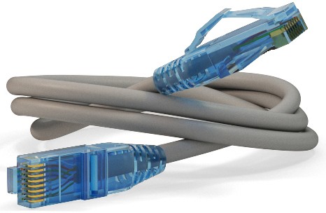 Патч-корд 3м, UTP cat.6, Hyperline PC-LPM-UTP-RJ45-RJ45-C6-3M-LSZH-GY, серый
